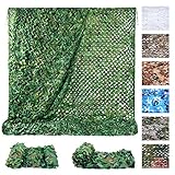 Sposuit Tarnnetz Sonnenschutz Camouflage Netz 1.5x2.0M Grün, Kann für Jagd,...