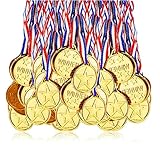 Fontee Goldmedaille für Kinder, 24 Stück Goldmedaillen Kinder Sieger Medallien Super...