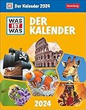 WAS IST WAS Der Kalender Tagesabreißkalender 2024: Kinderkalender