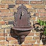 Wandbrunnen von CLGarden WB1 im nostalgischen Design Gartenbrunnen Wasserzapfstelle mit...