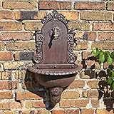 Wandbrunnen von CLGarden WB1 im nostalgischen Design Gartenbrunnen Wasserzapfstelle mit...