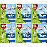 PROTECT HOME Forminex Mottenpapier - geruchlos - 6 x Doppelpack für Textilien UVM