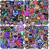 Aufkleber 200 Stück Neon Sticker Set Wasserfeste Vinyl Sticker Decals Coole Graffiti...